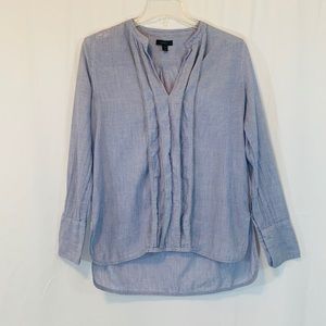 J Crew Long Sleeve Chambray Top
